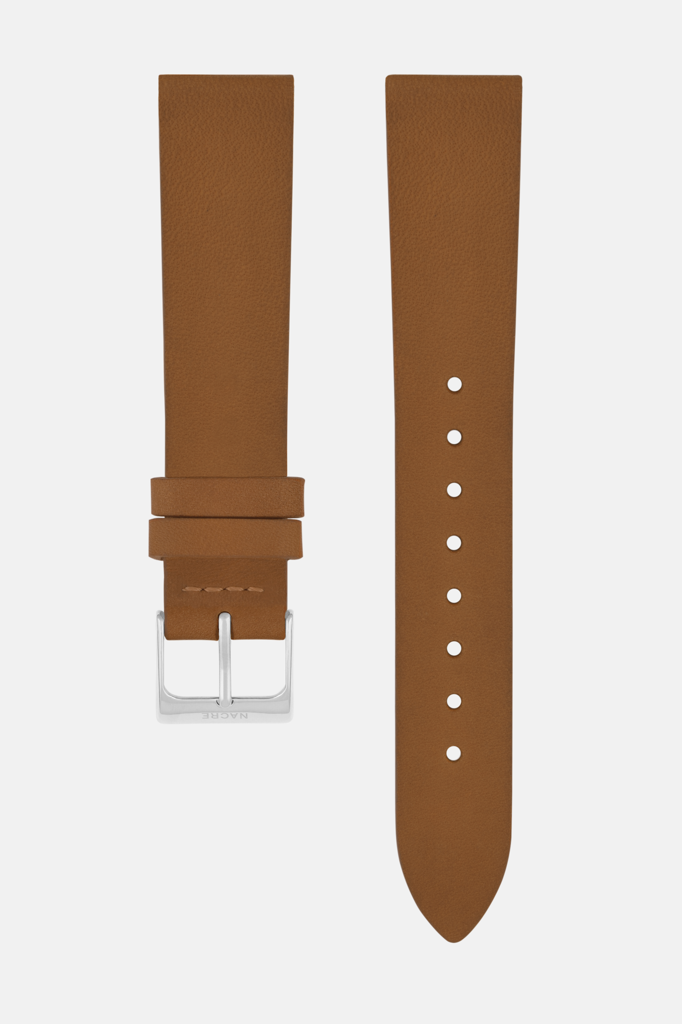 Strap - Italian Leather - Saddle Leather - Stainless Steel